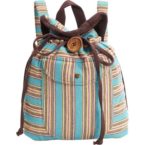 Stripe Backpack Handbag